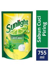 Sunlight Pencuci Piring Refill Mint Anti Bau 755Ml