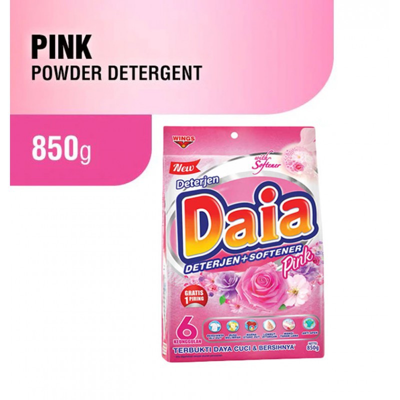 Daia Softener Pink Powder Detergent 850gr
