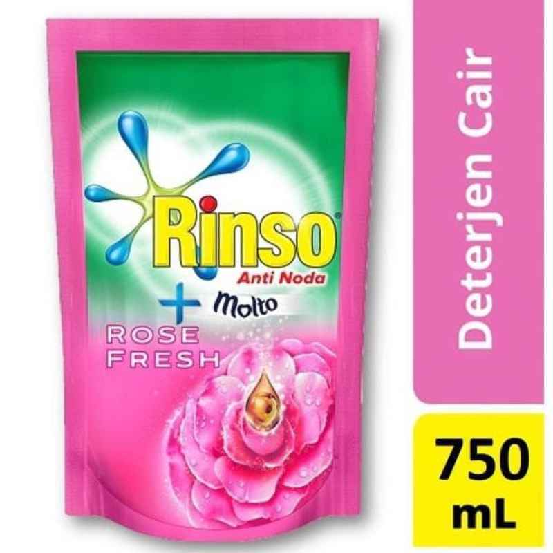 Rinso Anti Noda + Molto Rose Fresh 750ml 