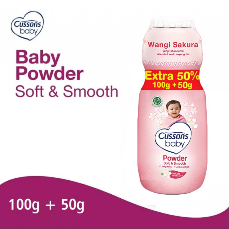 Cussons Baby Powder Soft and Smooth - 100+50gr pink