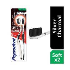Pepsodent sikat gigi silver charcoal soft isi 2 pcs