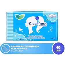 Laurier Pembalut Wanita Cleanfresh slim pantyliners isi 40pcs