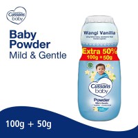 Cussons Baby Powder Mild and Gentle - 100+50gr biru
