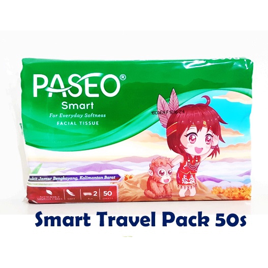 Tissue paseo smart travel pack 50s