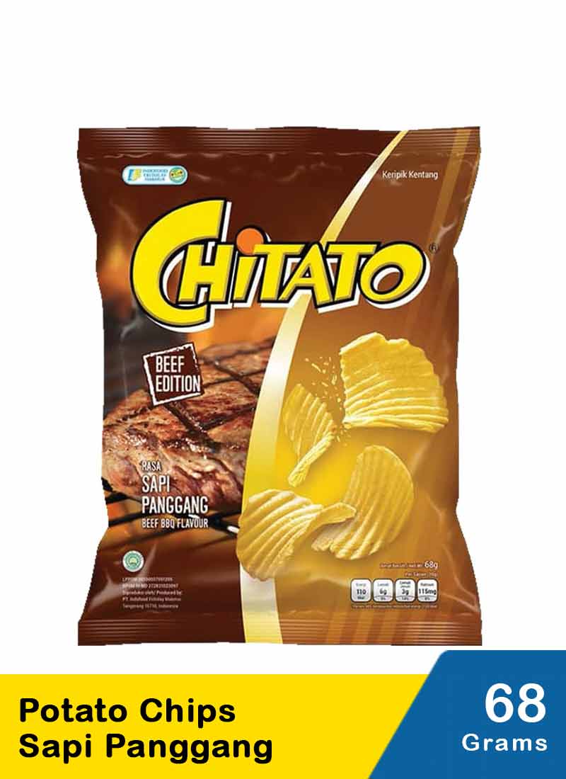 Chitato Snack Potato Chips Sapi Panggang 68Gr